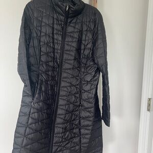 Patagonia Women's Long Black Quilted Puffer Jacket